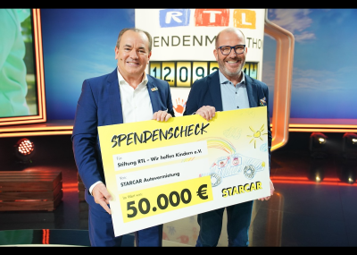Unterstützung für Kinderhaus in Bremerhaven: Starcar spendet 50.000 Euro für die Stiftung RTL – Wir helfen Kindern e. V.